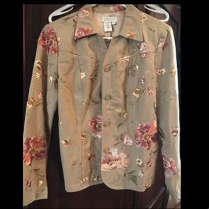 Coldwater Creek embroidered jacket 14 Super nice!